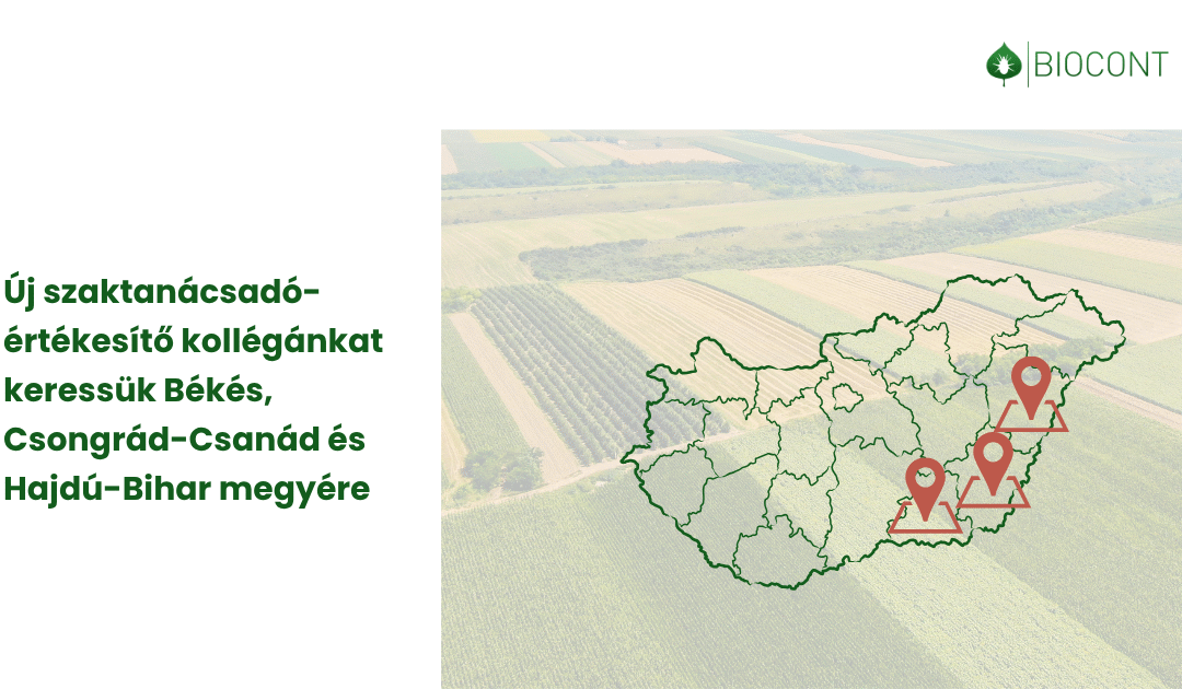 Új szaktanácsadó-értékesítő kollégánkat keressük Békés, Csongrád-Csanád és Hajdú-Bihar megyére