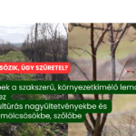 Lemosó permezés kora tavasszal szőlőben és fás ültetvényekben