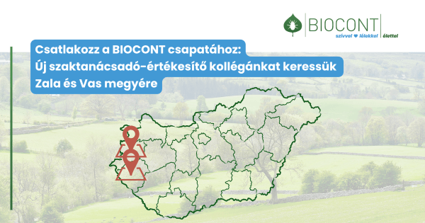 Terület képviselő szaktanácsadó kollégát keresünk Vas és Zala megyére