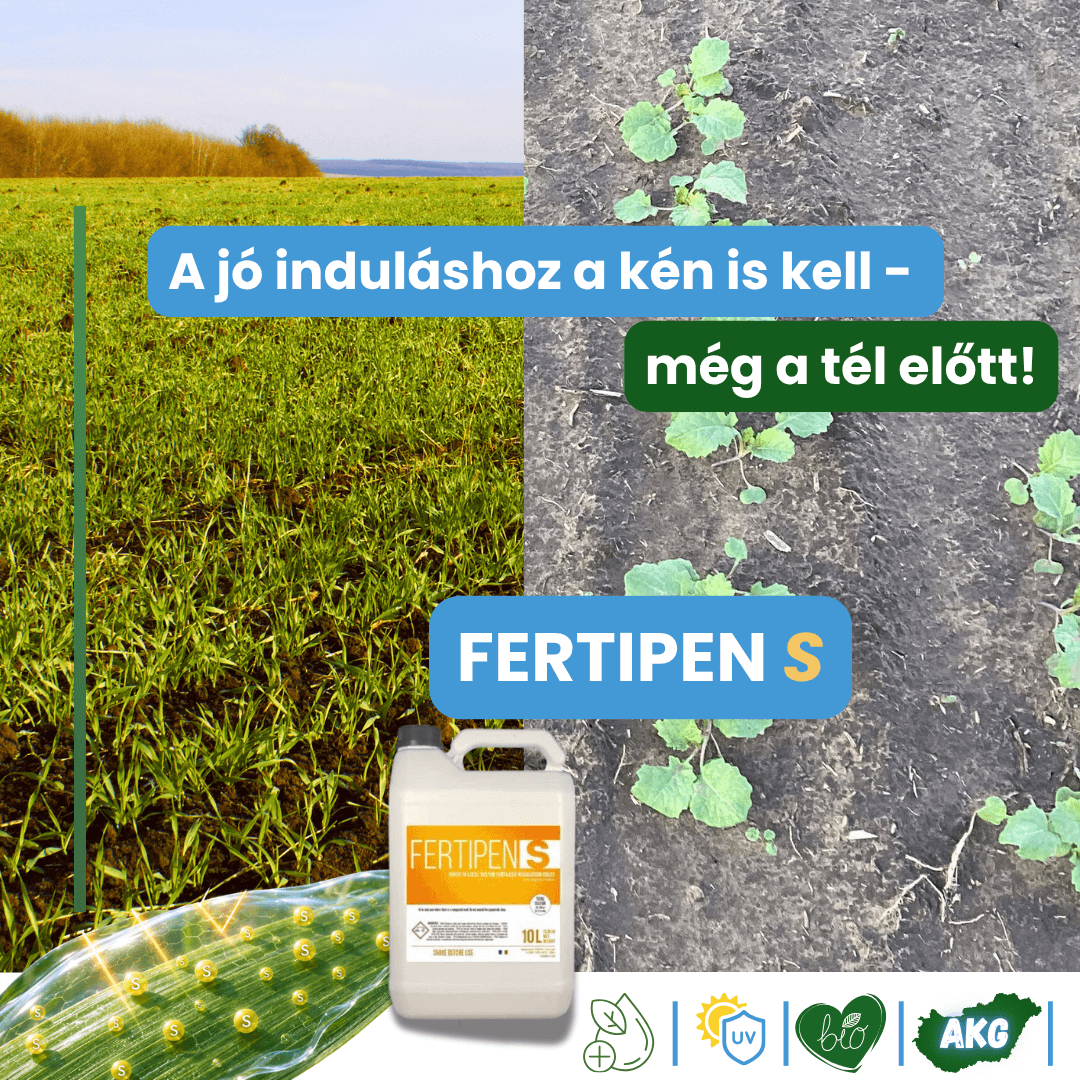 Fertipen S_kén lombtrágya_őszi kénpótlás hangyairtó, csótányirtó, madártetű atka irtó bio készítmény